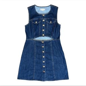 Madewell Denim Mini Dress BlueJean Festival Stagecoach Country Music Concert EUC